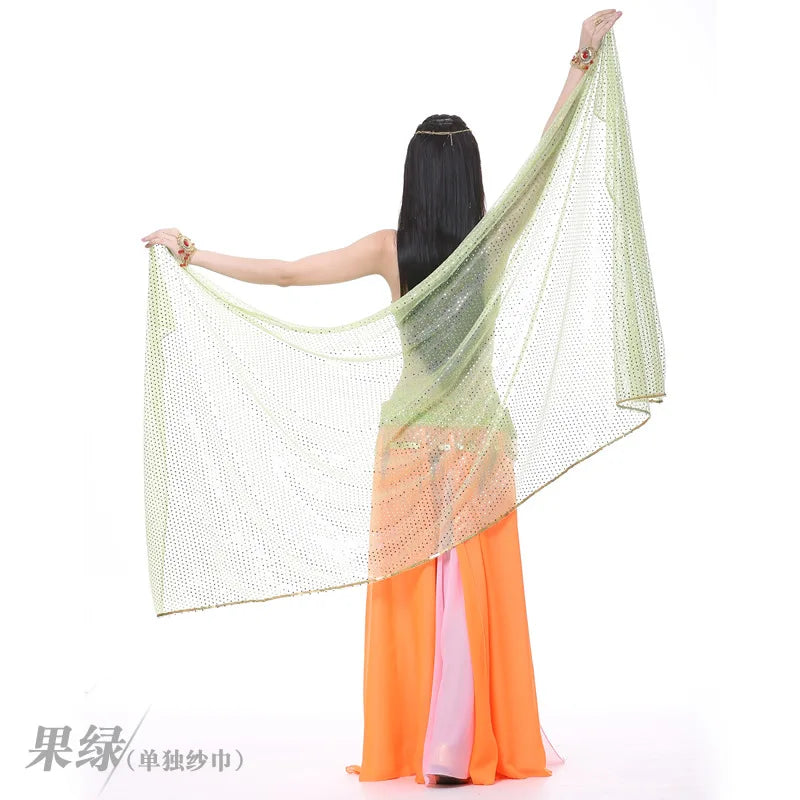 13 Colors Belly Dancing Wear Accessories Scarf Light Texture Chiffon Shawls Women Belly Dance Veils Rectangle 210x95cm