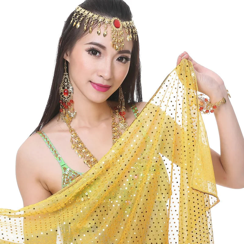 13 Colors Belly Dancing Wear Accessories Scarf Light Texture Chiffon Shawls Women Belly Dance Veils Rectangle 210x95cm