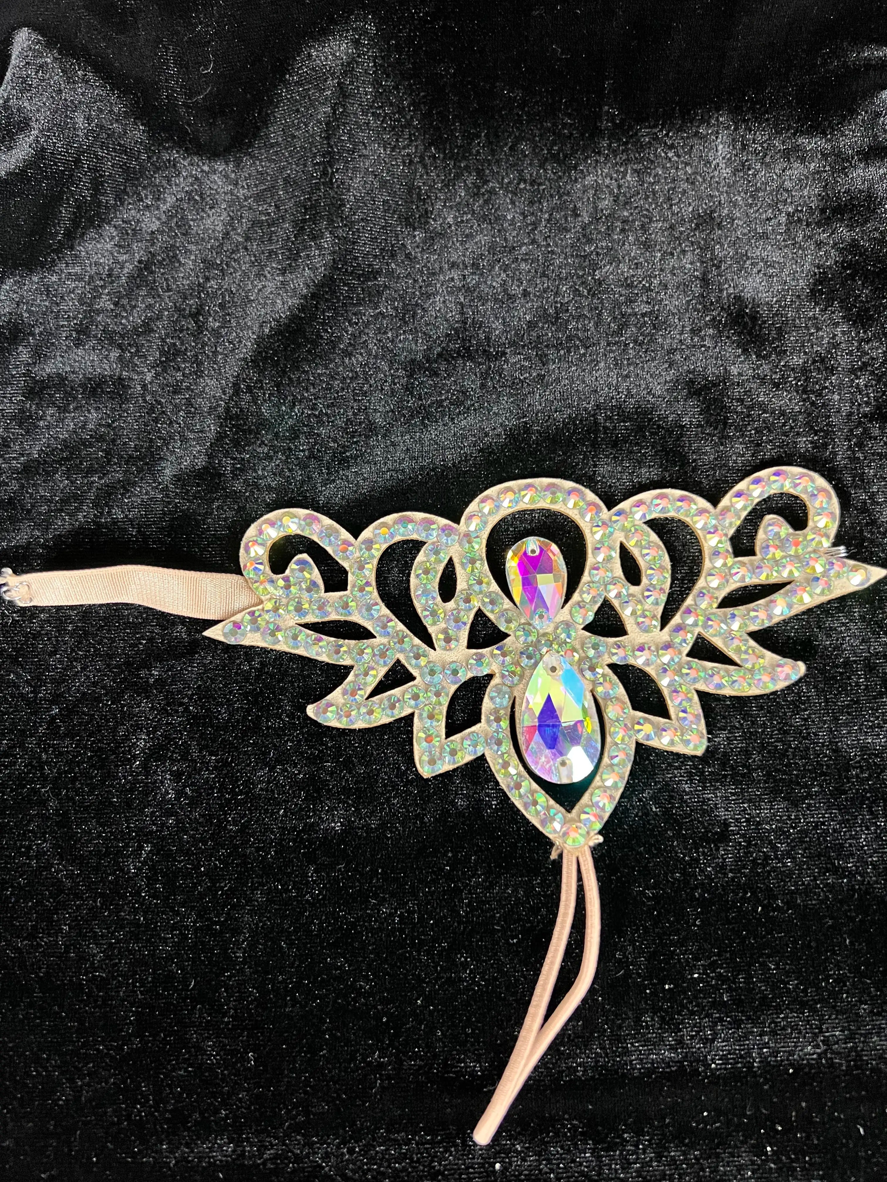 Belly Dance Clothing Accessories Women Belly Dance Stage Rhinestone Necklace Oriental Performance Anklet Earring Jewelry