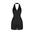 Black V Neck Bare Back Latin Dance Bodysuit for Women Latin Dance Suit Line Dance Clothing Dancewear Top Female Skirt Suit Waltz