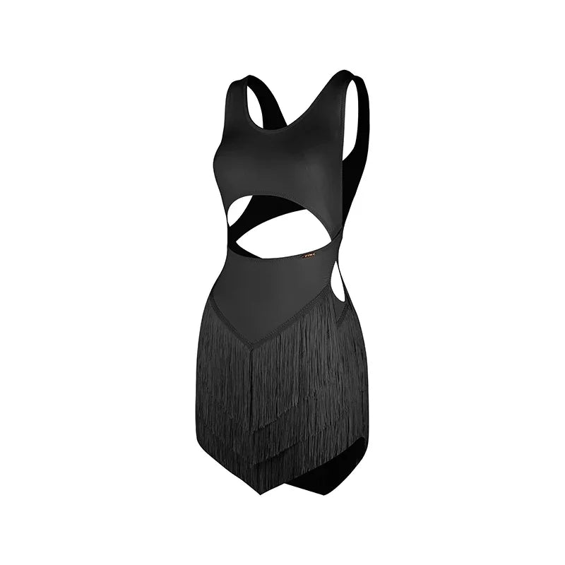 Latin Dance Performance Dress for Girls Sexy Fringed Skirt Tassel Dress with Bottom Pants Child Chacha Rumba Tango Latin Dress